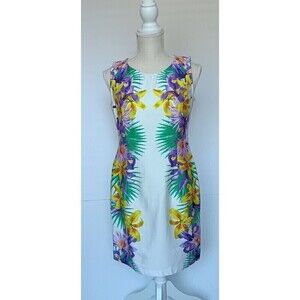Roz & Ali Women's Multi-color Floral Sleeveless Dress Size 10